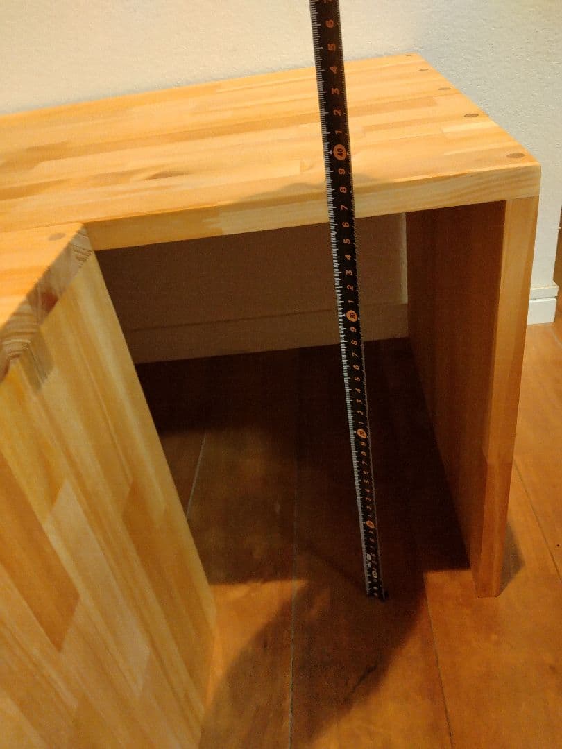 木製　ハンドメイド　オーダー　コの字　テーブル　サイドテーブルラック　カウンター