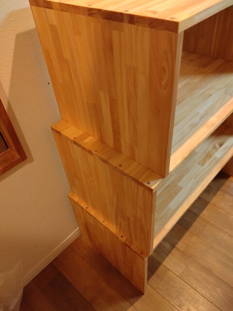 木製　ハンドメイド　オーダー　コの字　テーブル　サイドテーブルラック　カウンター