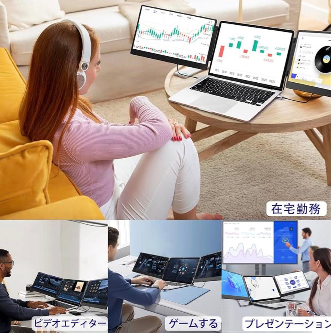 FHD 1080P IPS ディスプレイ 14インチ