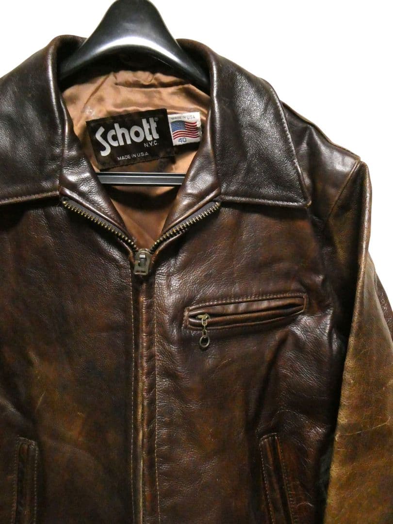 サテンライナー！ビッグサイズ40！TALON！ショット659トラッカージャケット