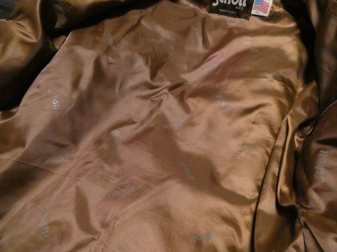 サテンライナー！ビッグサイズ40！TALON！ショット659トラッカージャケット