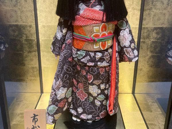 市松人形 女の子 工房朋 森重春幸作 54cm 人毛 ちりめん 日本人形