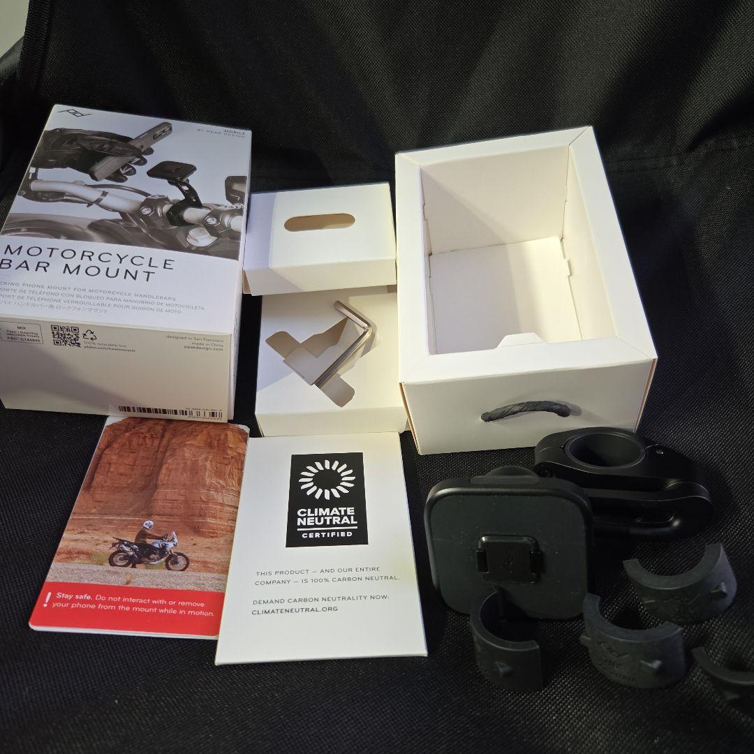 Peak Design モーターサイクル バー マウントM-MM-AB-BK-1