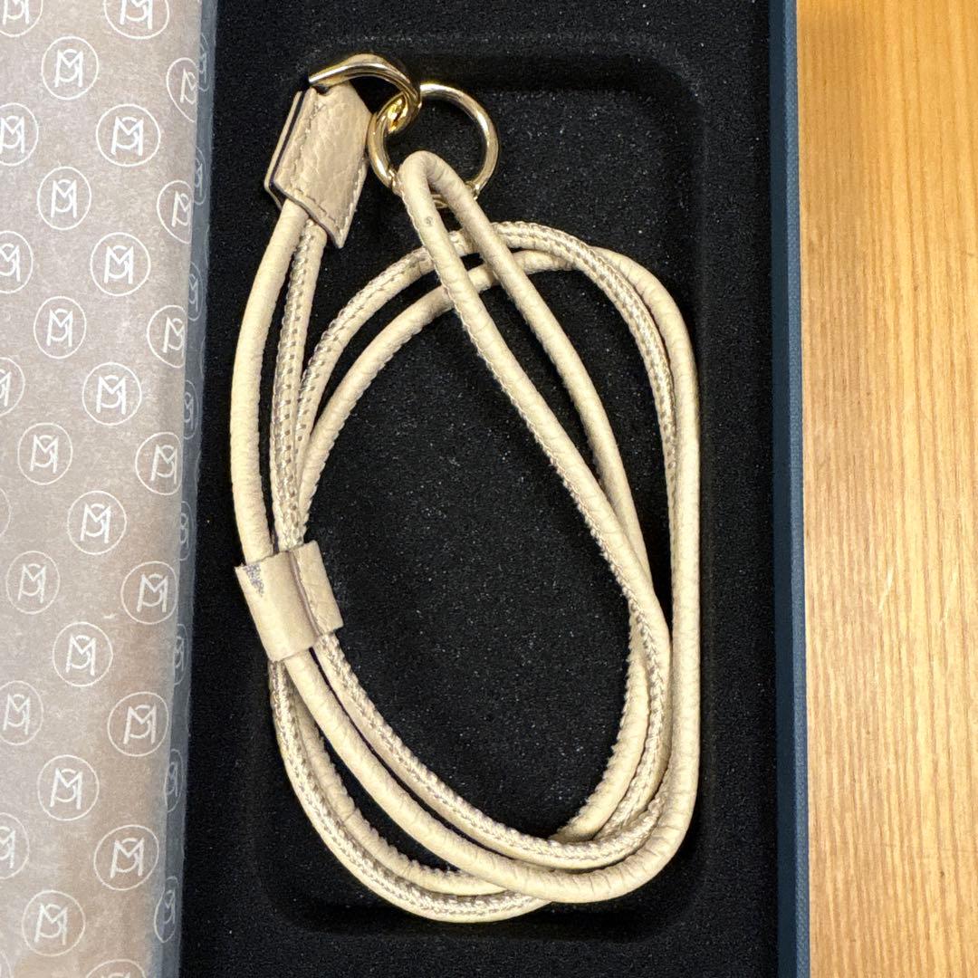 MAISON de SABRÉ ベージュ iPhone14ストラップ付ケース