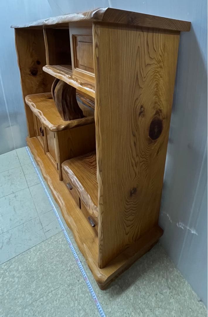 貴重　屋久杉 良質杢 飾り棚 茶棚 サイドボード リビングボード 茶箪笥