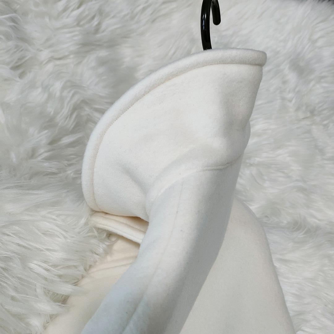 未使用☆和田颯 how Melton Coat Ivory 002 Da-iCE