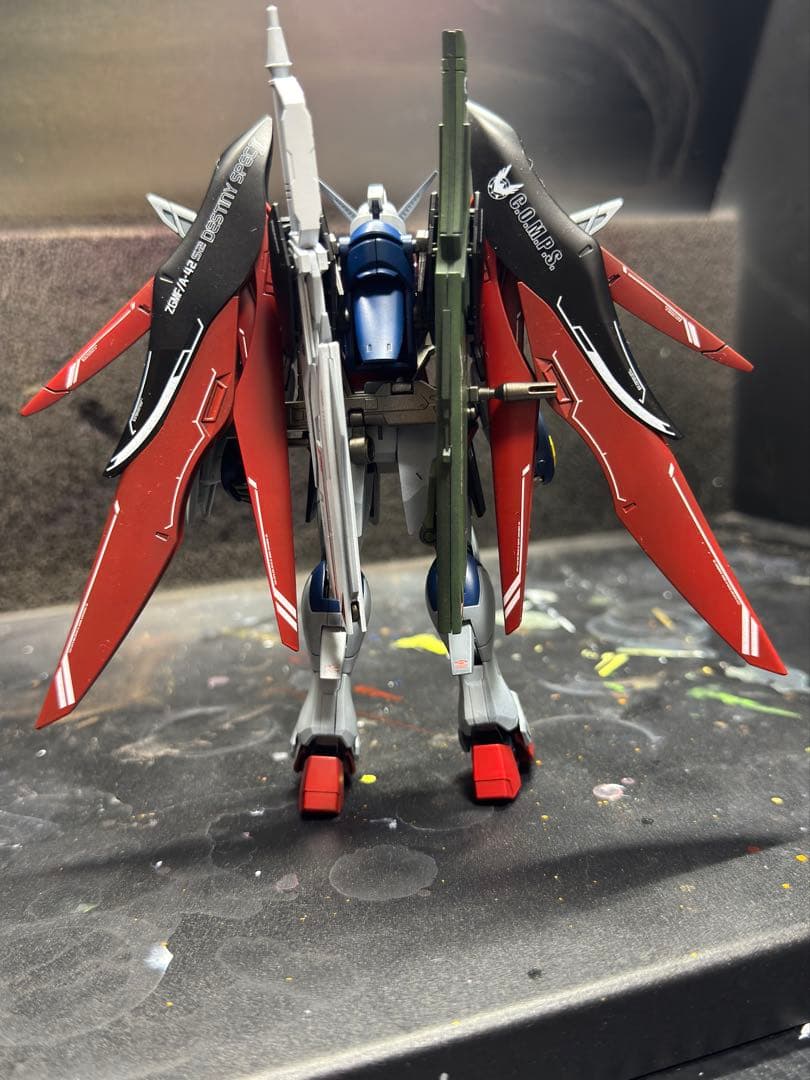 HGCE ディスティニーガンダム　ゼウスシルエット　塗装完成品