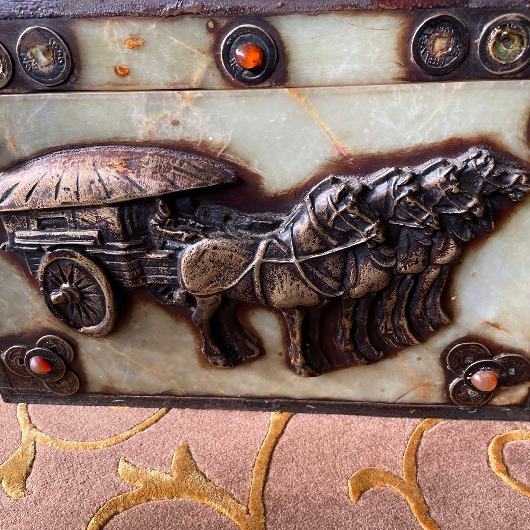 中国　玉石　宝箱　10.5kg