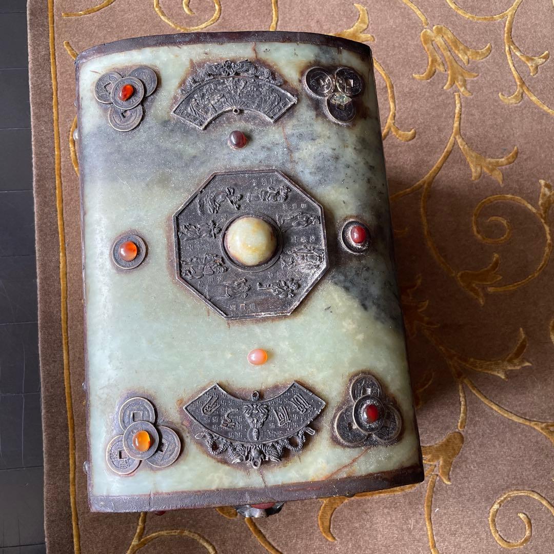 中国　玉石　宝箱　10.5kg