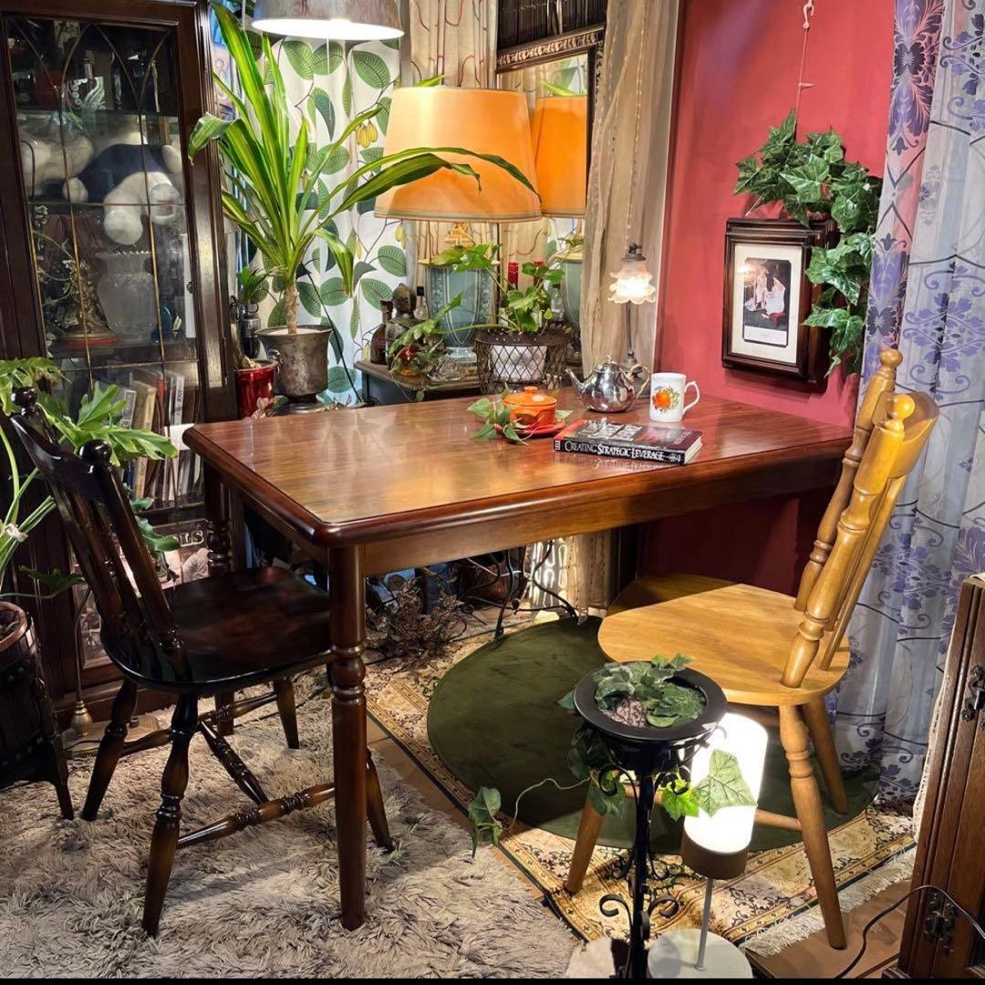 ヴィンテージ コロニアル ST メラミントップコンパクトダイニングテーブル