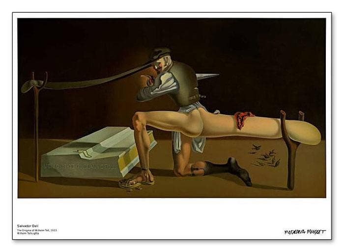額装品/The Enigma/サルバドール ダリ/アート/ポスター/インテリア