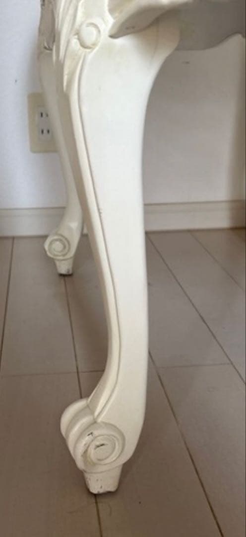 希少♦️イタリア♦️最高級 猫脚 彫刻 テーブル♦️ロココ アンティーク♦️マット大理石