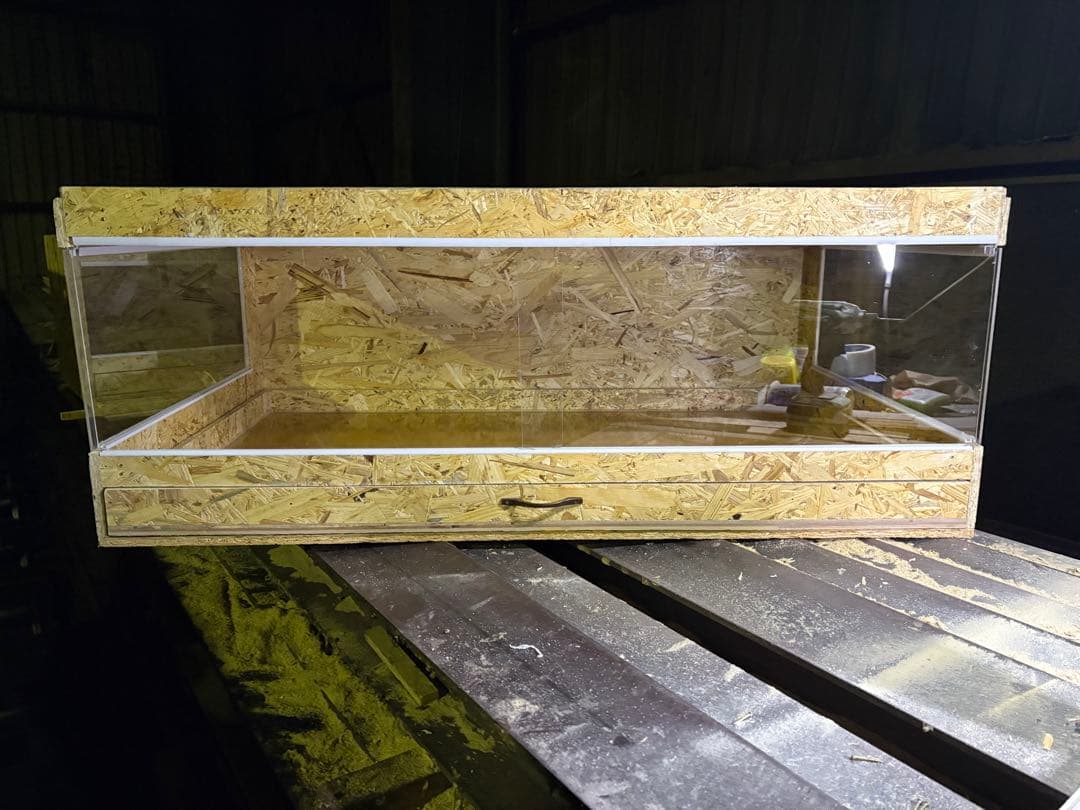 ゴマ　904040サイドアクリル　引き出し仕様　天板穴スライドロック