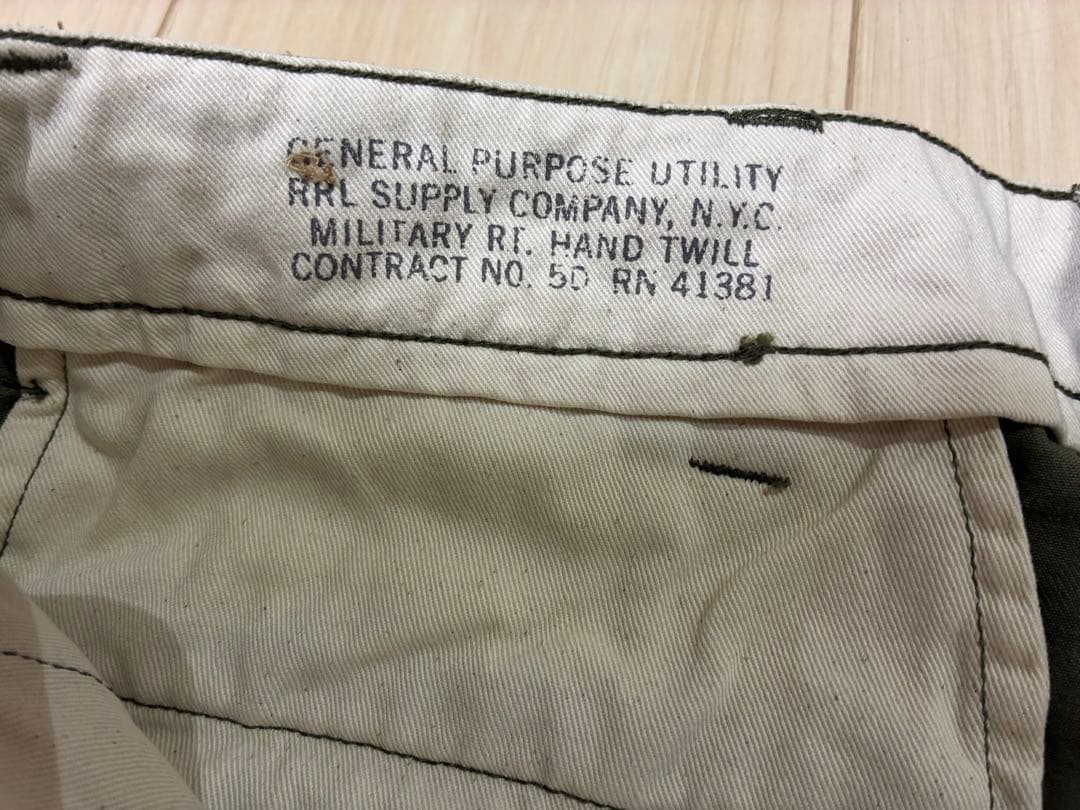RRL ダブルアールエル チノトラウザーパンツ