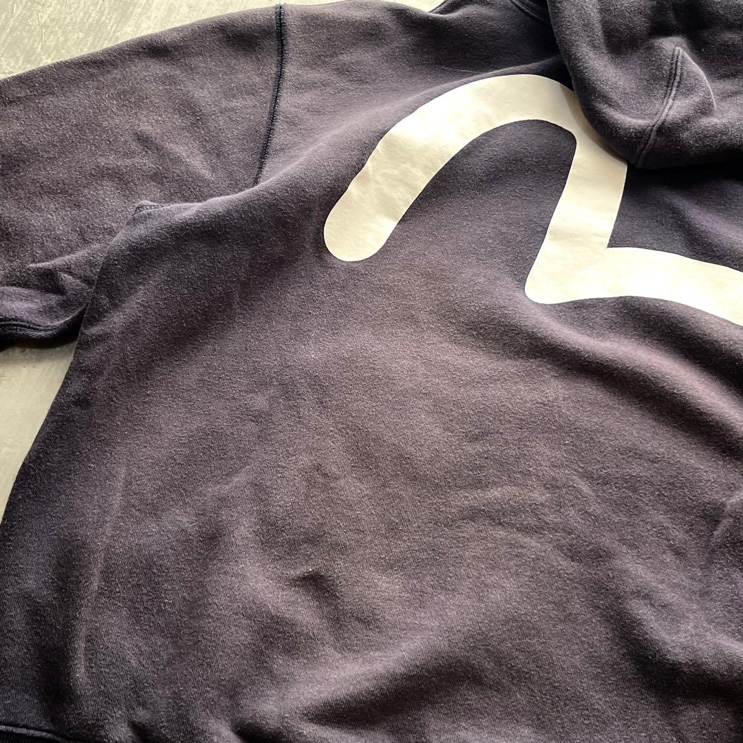 XLサイズ42　EVISU　特大バックカモメ パーカー　エヴィス　ヴィンテージ