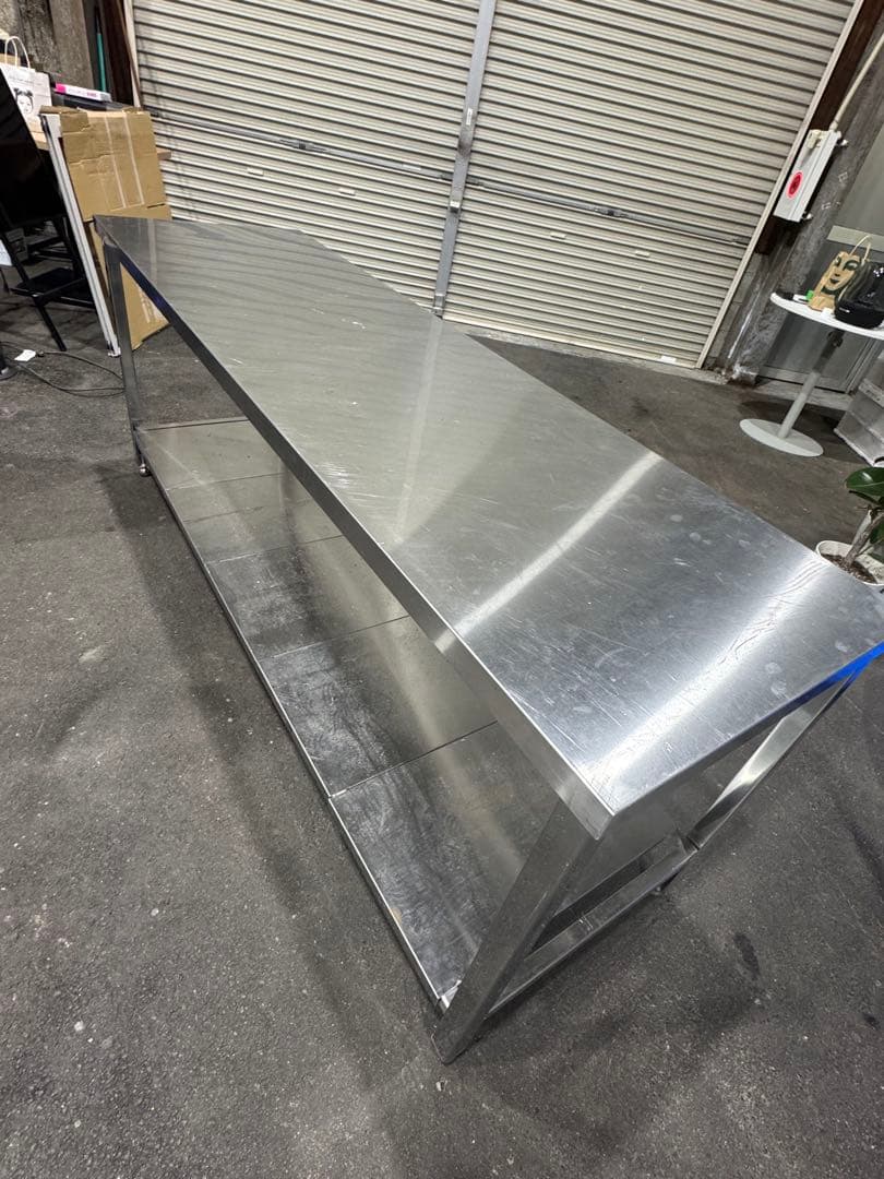 ステンレス製作業台 オープンシェルフ