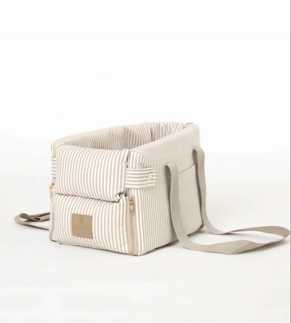 新品⭐︎モンシェリストライプドライブセンターペットベッド　ドライブベッド