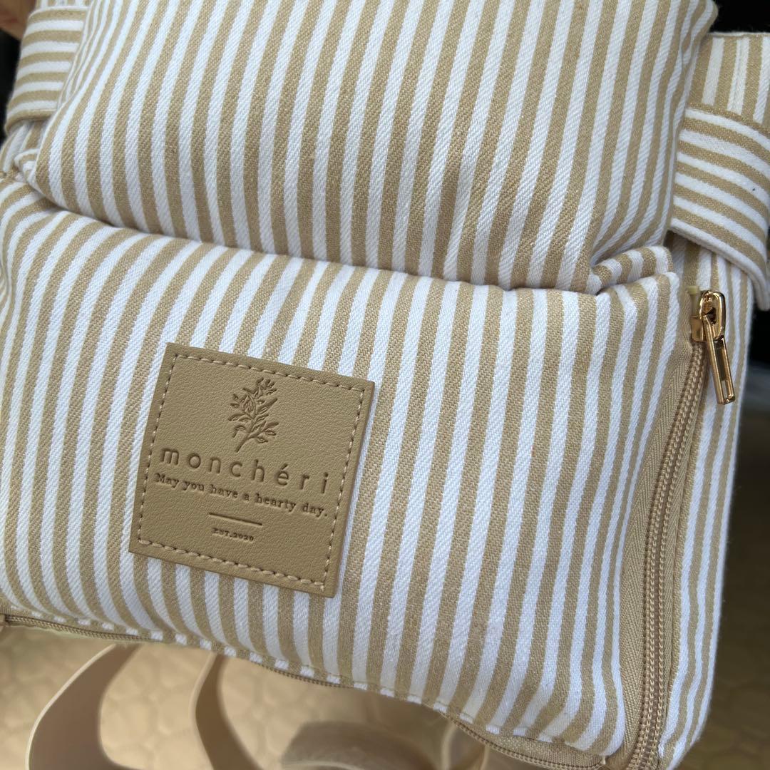 新品⭐︎モンシェリストライプドライブセンターペットベッド　ドライブベッド