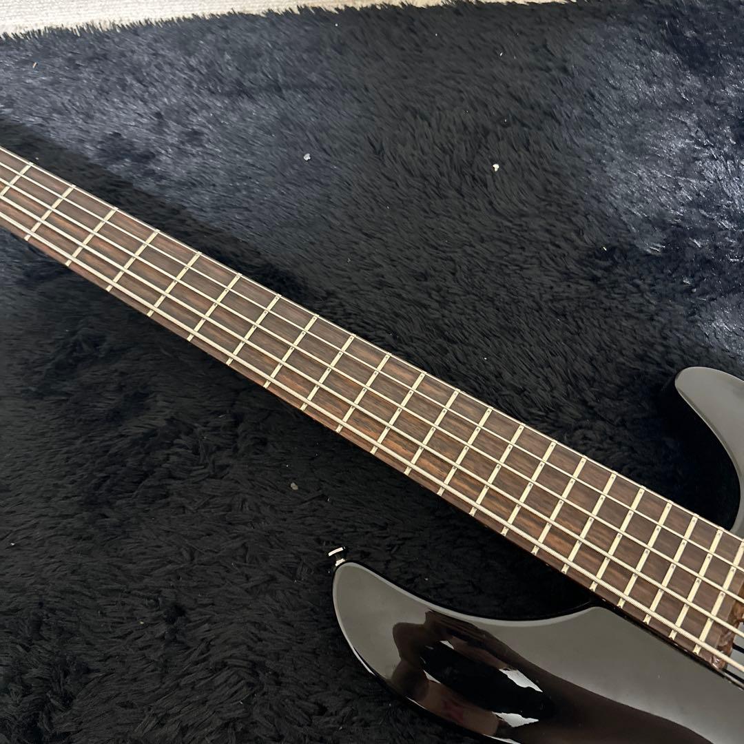 エレキベース 5弦 弦楽器 黒 多弦ベース レア ブラック