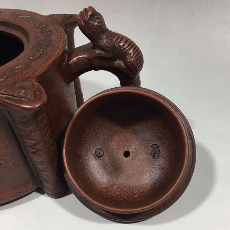 宜興  紫砂壷  チ竜紫砂壷  工芸品 美術品 置物