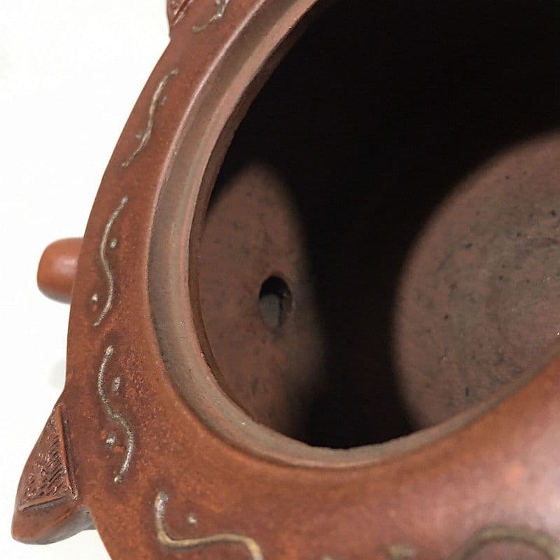 宜興  紫砂壷  チ竜紫砂壷  工芸品 美術品 置物