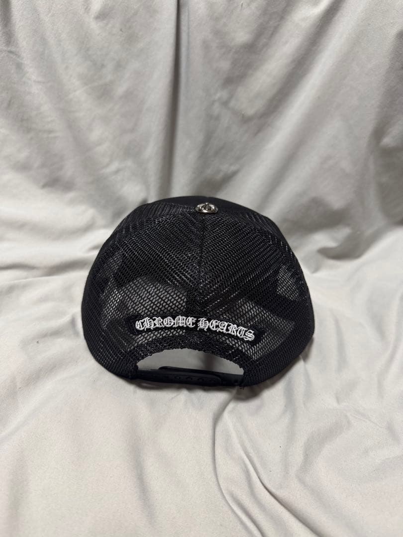 黒メッシュキャップ 刺繍ロゴ