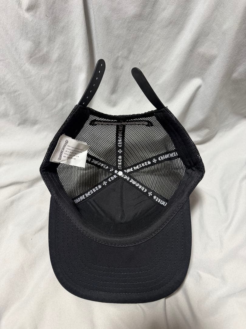 黒メッシュキャップ 刺繍ロゴ