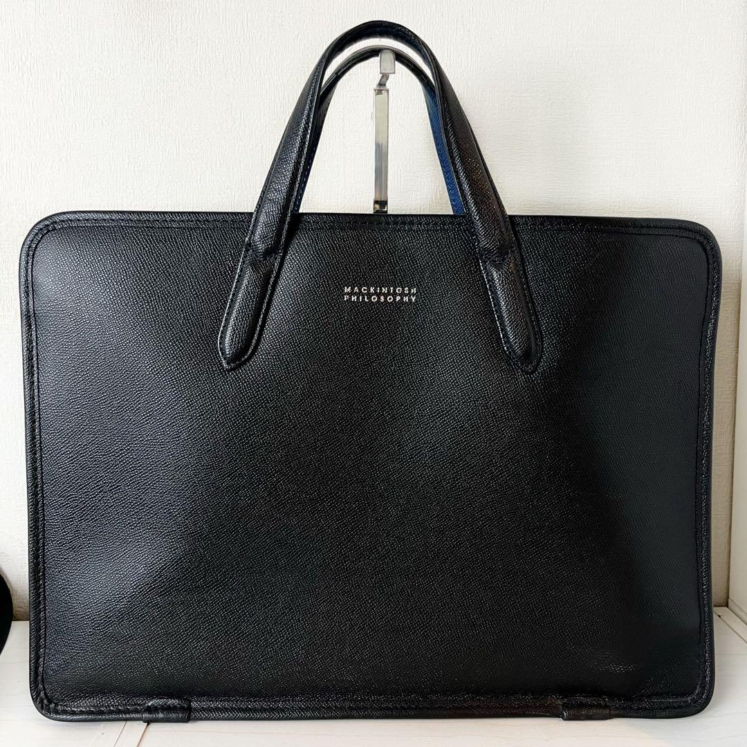 マッキントッシュ レザー ビジネスバッグ スーツケース 2WAY ブラック
