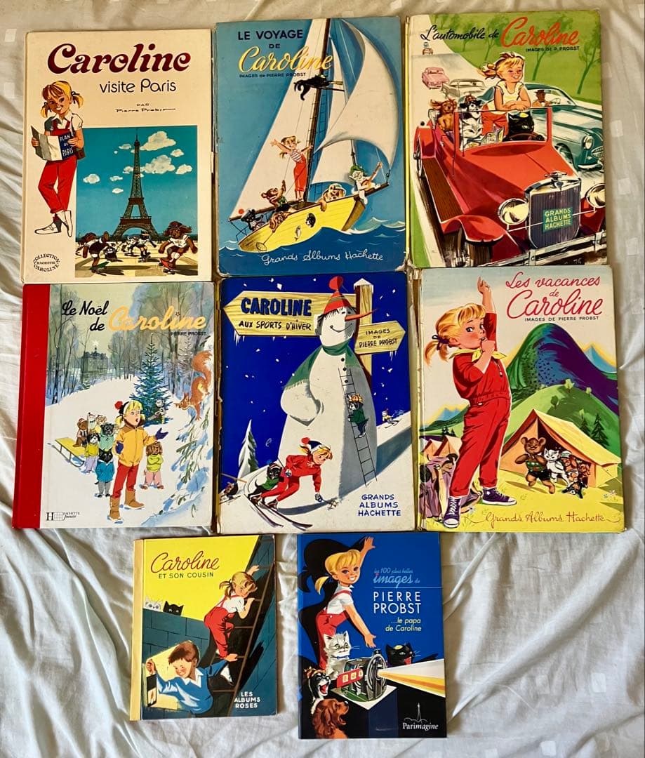 【希少】ピエール・プロブスト　カロリーヌシリーズ絵本9冊（フランス語版）+回顧録