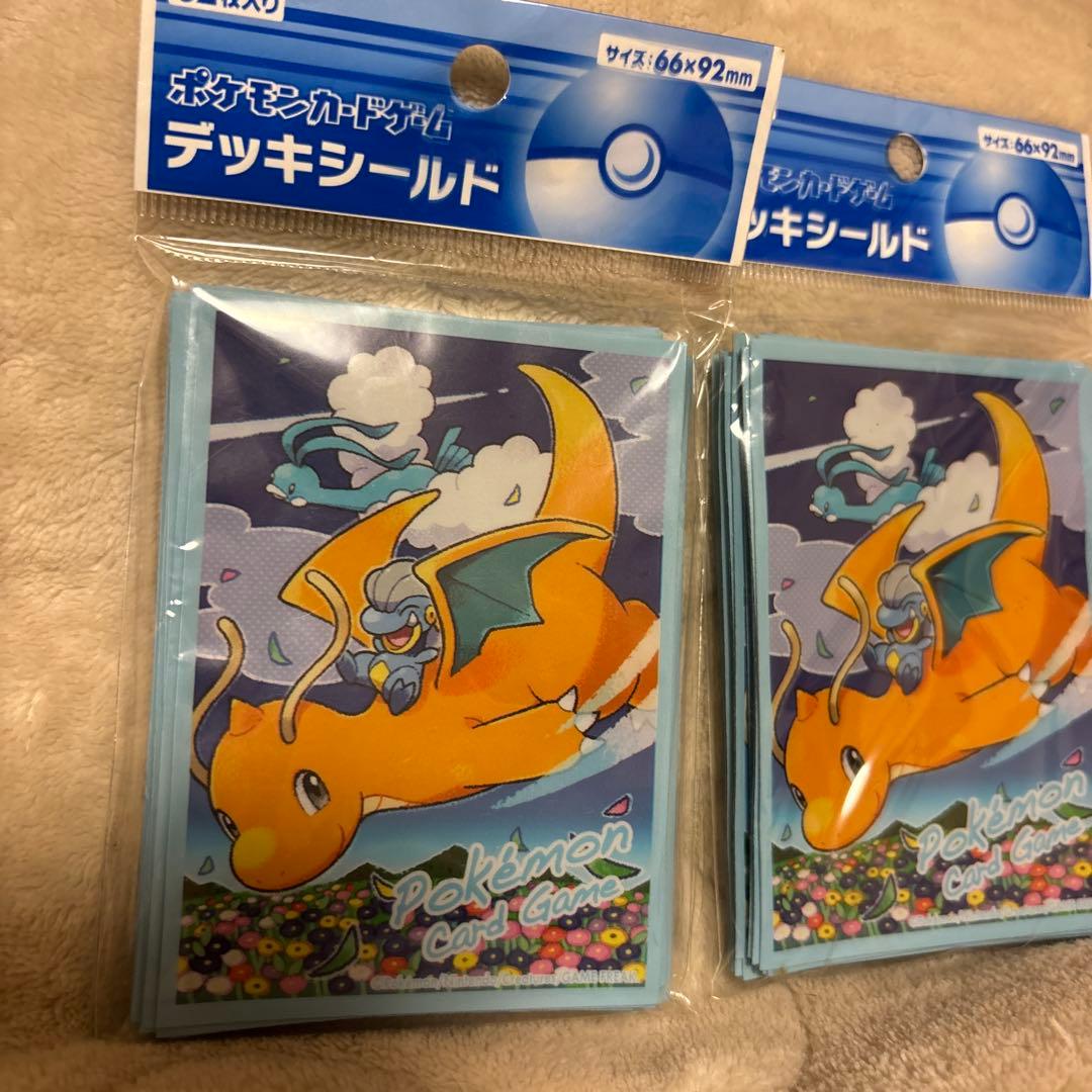 ポケモンセンター限定 デッキシールド スリーブ　カイリュー　チルタリス　タツベイ