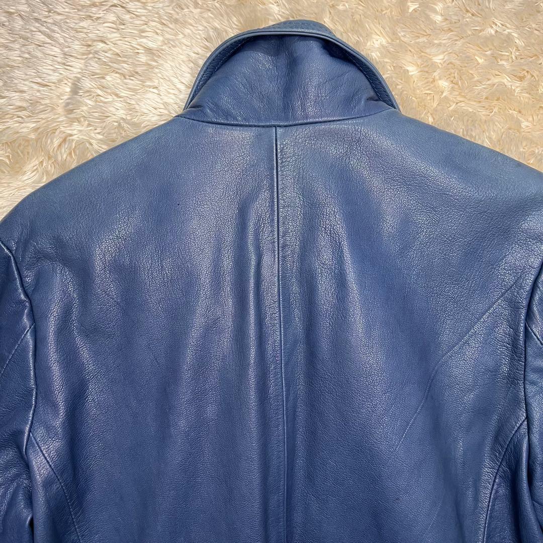 FUGA シングル ライダース ジャケット ジップ Y2K 総柄 ハイネック