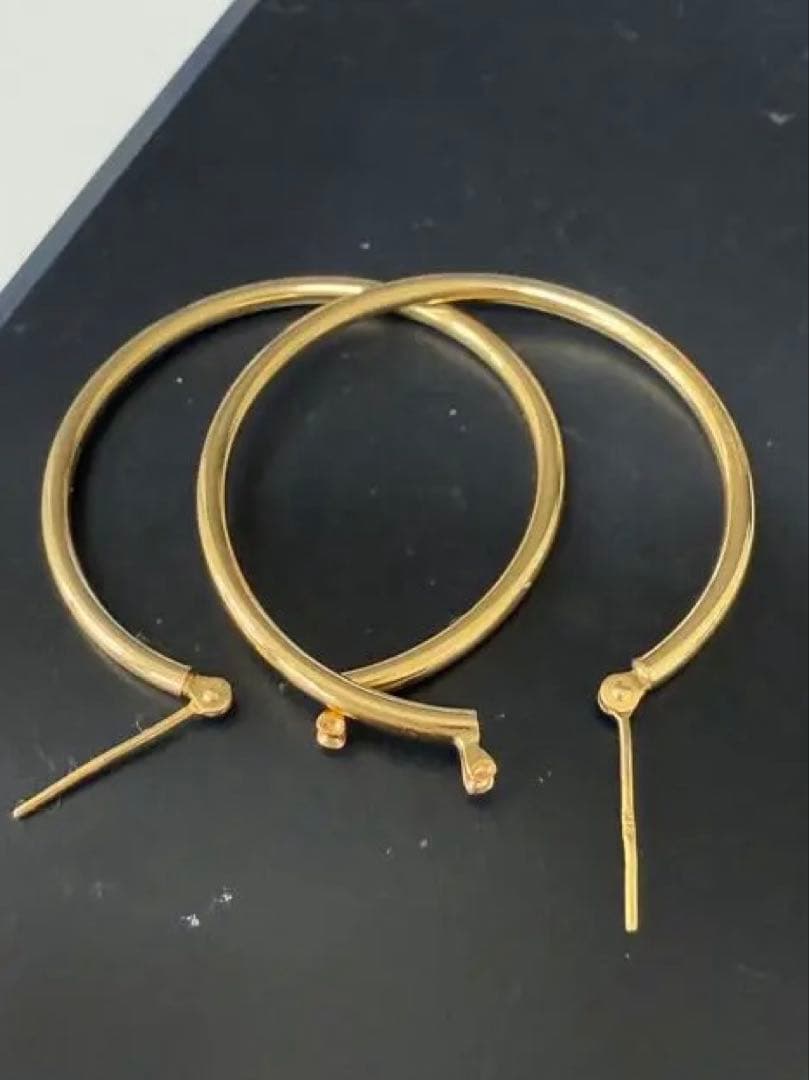 専用ページ5/1。18金 フープイヤリング