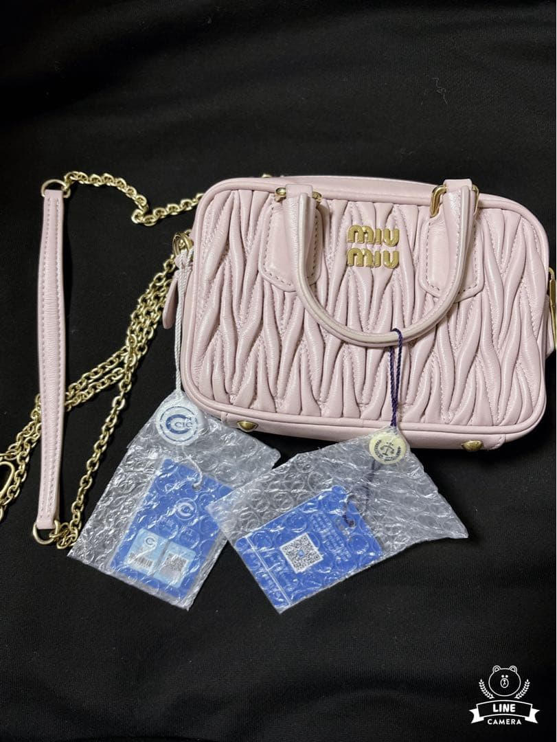 miumiu ショルダーバッグ ピンク