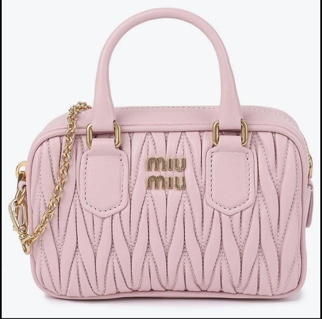 miumiu ショルダーバッグ ピンク
