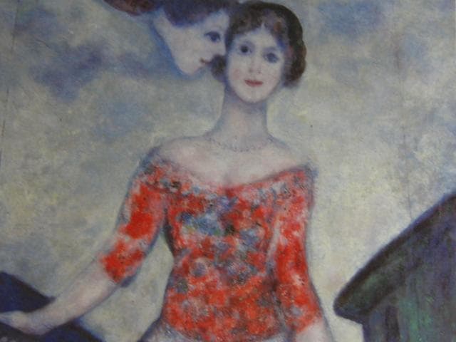 シャガール、『アクロバット』、希少な画集より、新品高級額・額装付