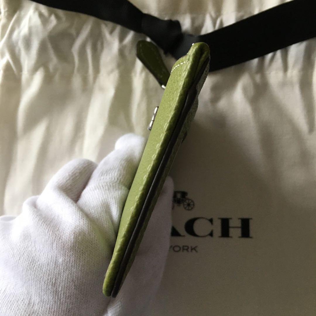 新品　コーチ COACH 定価15,400円 レザー スキニー ID 財布