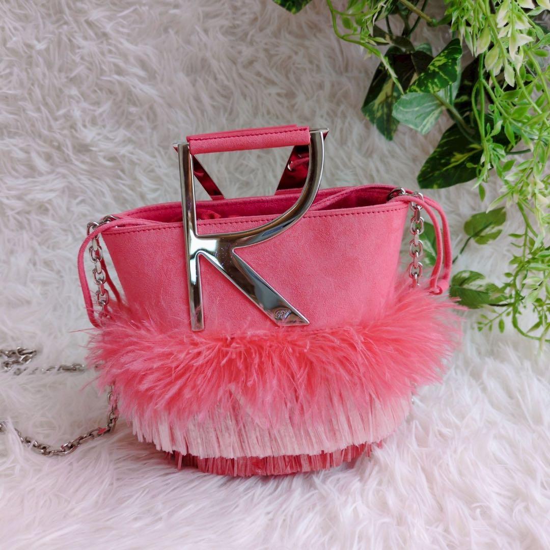 ◾︎極美品◾︎ ロジェ・ヴィヴィエ RV ミニ バケット バッグ ショルダー ピンク