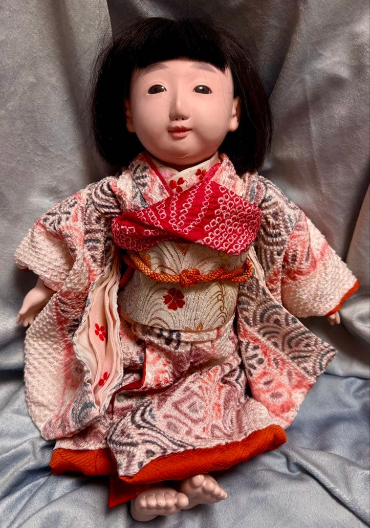 竹内益次郎 吾妻人形 市松人形 大正時代 アンティークドール 日本人形 女の子