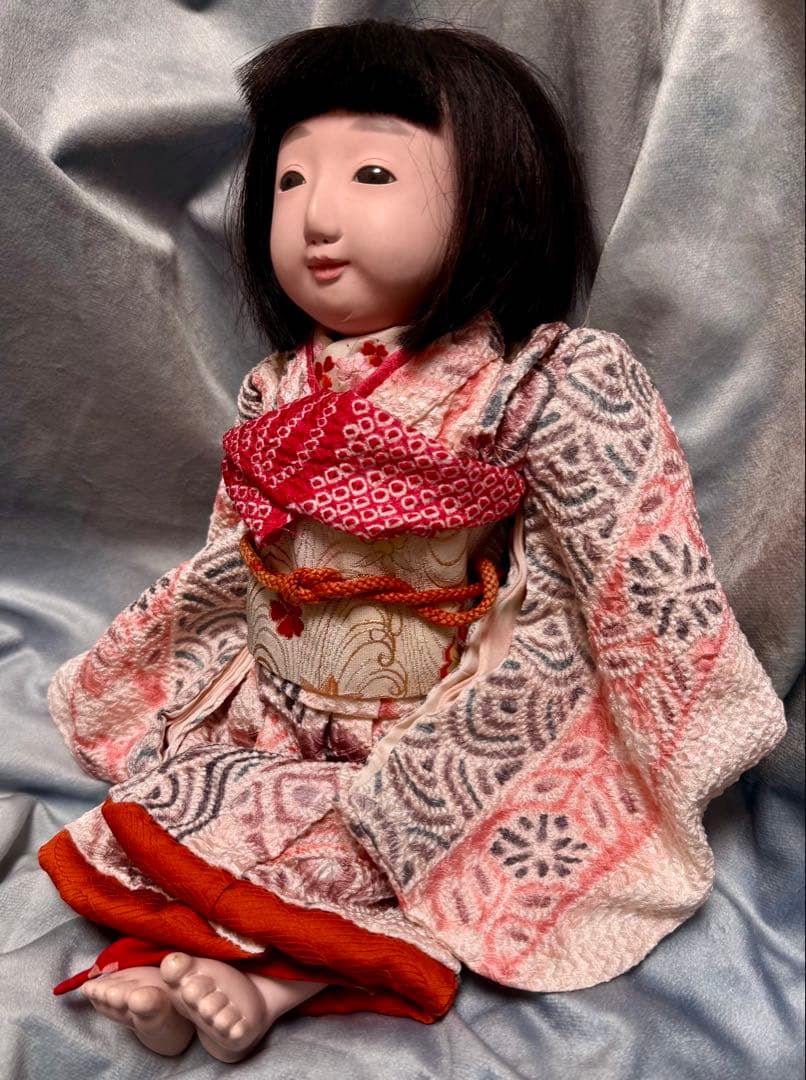 竹内益次郎 吾妻人形 市松人形 大正時代 アンティークドール 日本人形 女の子