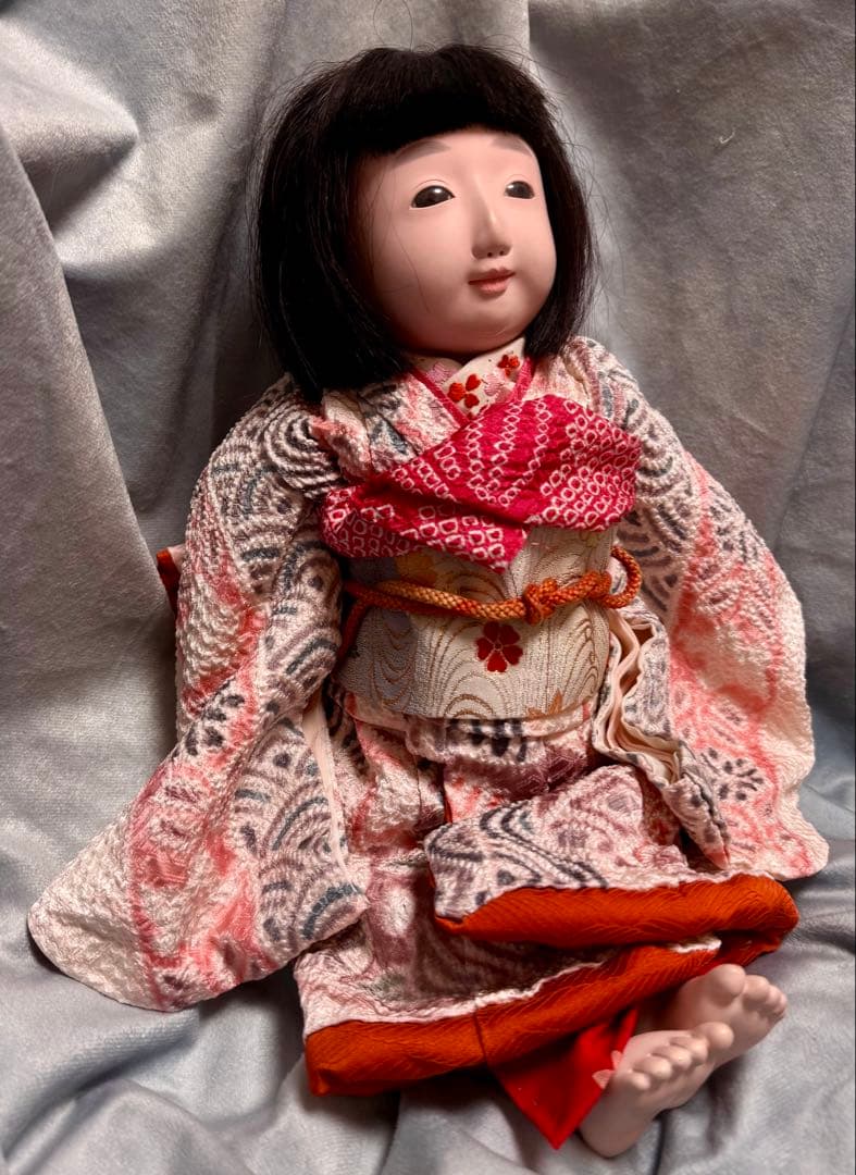竹内益次郎 吾妻人形 市松人形 大正時代 アンティークドール 日本人形 女の子