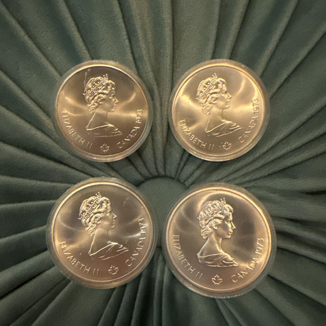 自宅保管品◾️ 1976年 カナダモントリオール五輪 記念銀貨セット