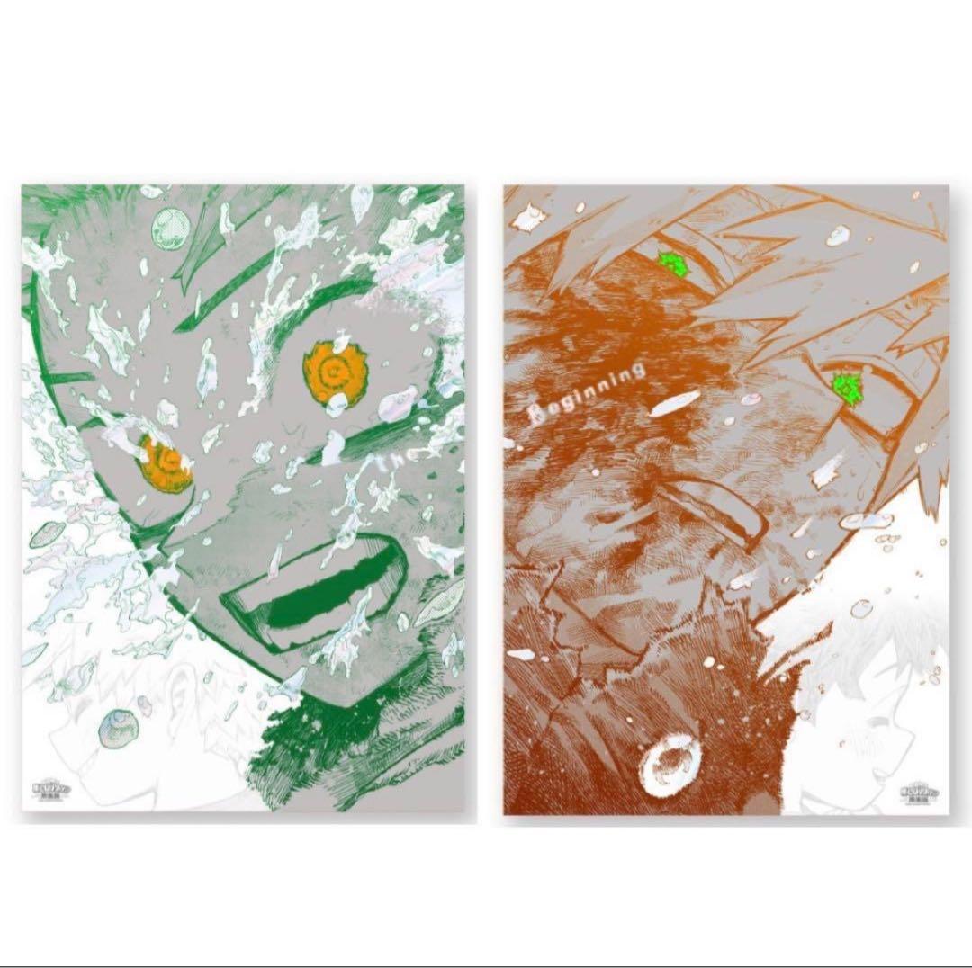 【新品未開封】僕のヒーローアカデミア 原画展 A2アートポスター2枚セット
