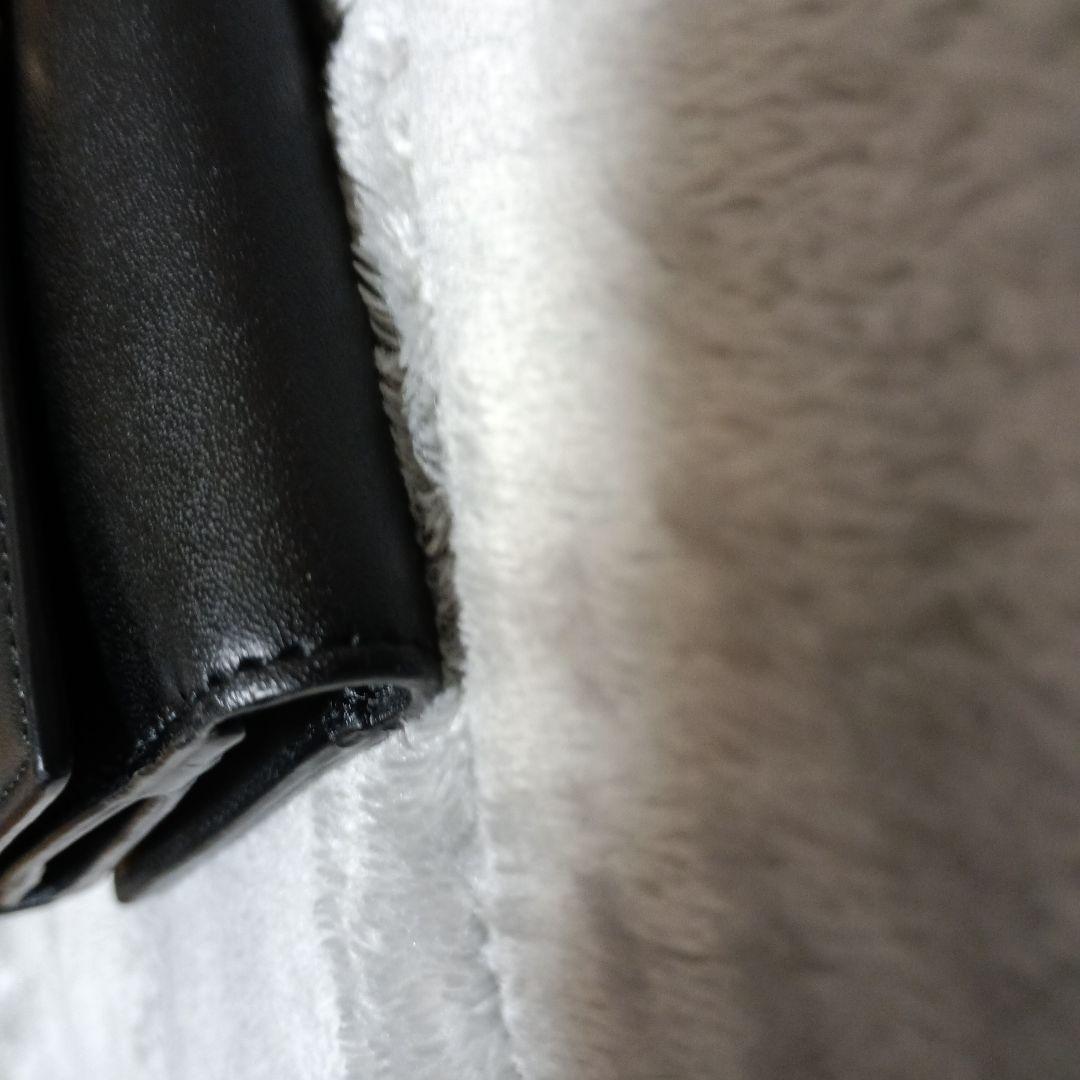 FENDI ブラックレザー 二つ折り財布