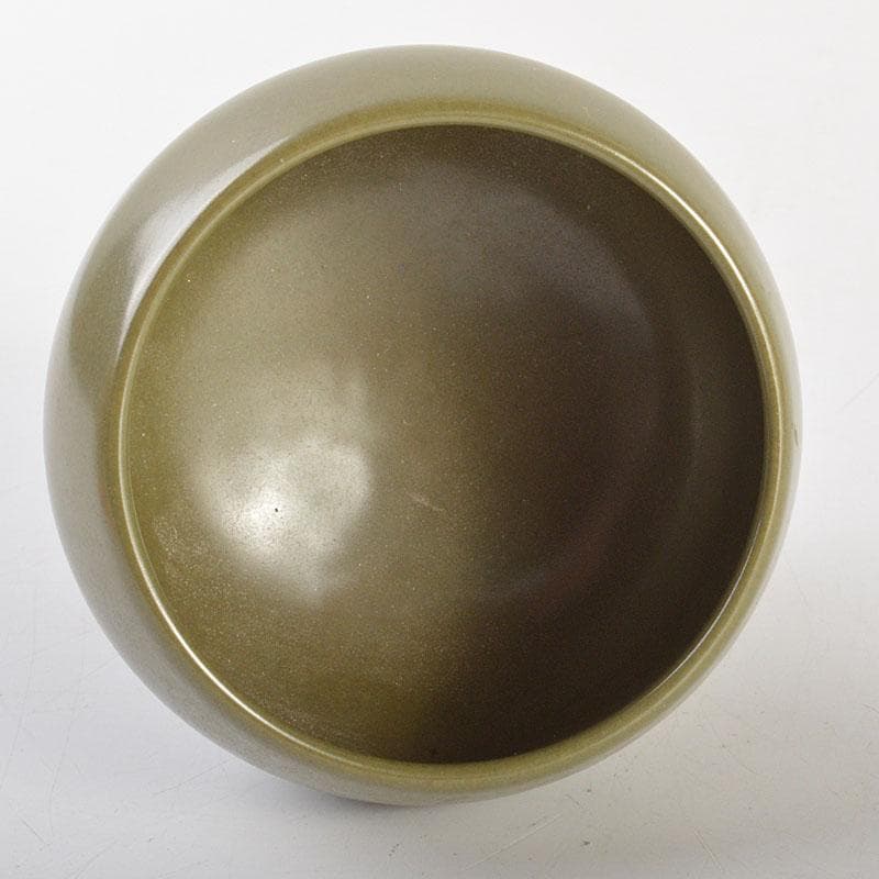 中国　大明嘉靖年製　茶葉末釉　高足杯　合わせ箱　C　6800