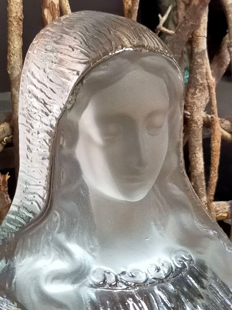 ♥値下げ！マリア様　マリア像　ガラス工芸　キリスト教　アンティーク　レトロ