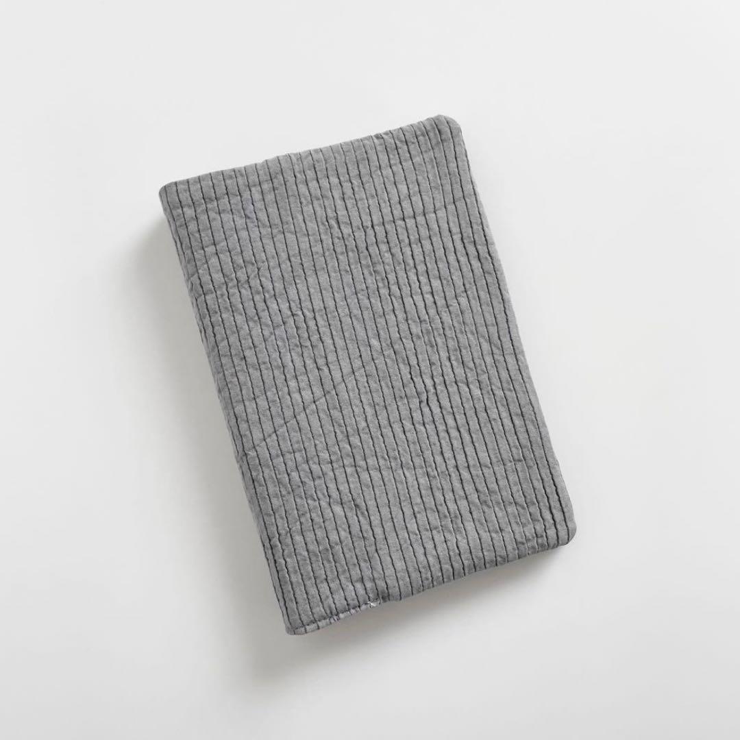 早い者勝ち　韓国　バインダー　カバー　貯金　現金管理　グレー　キルト