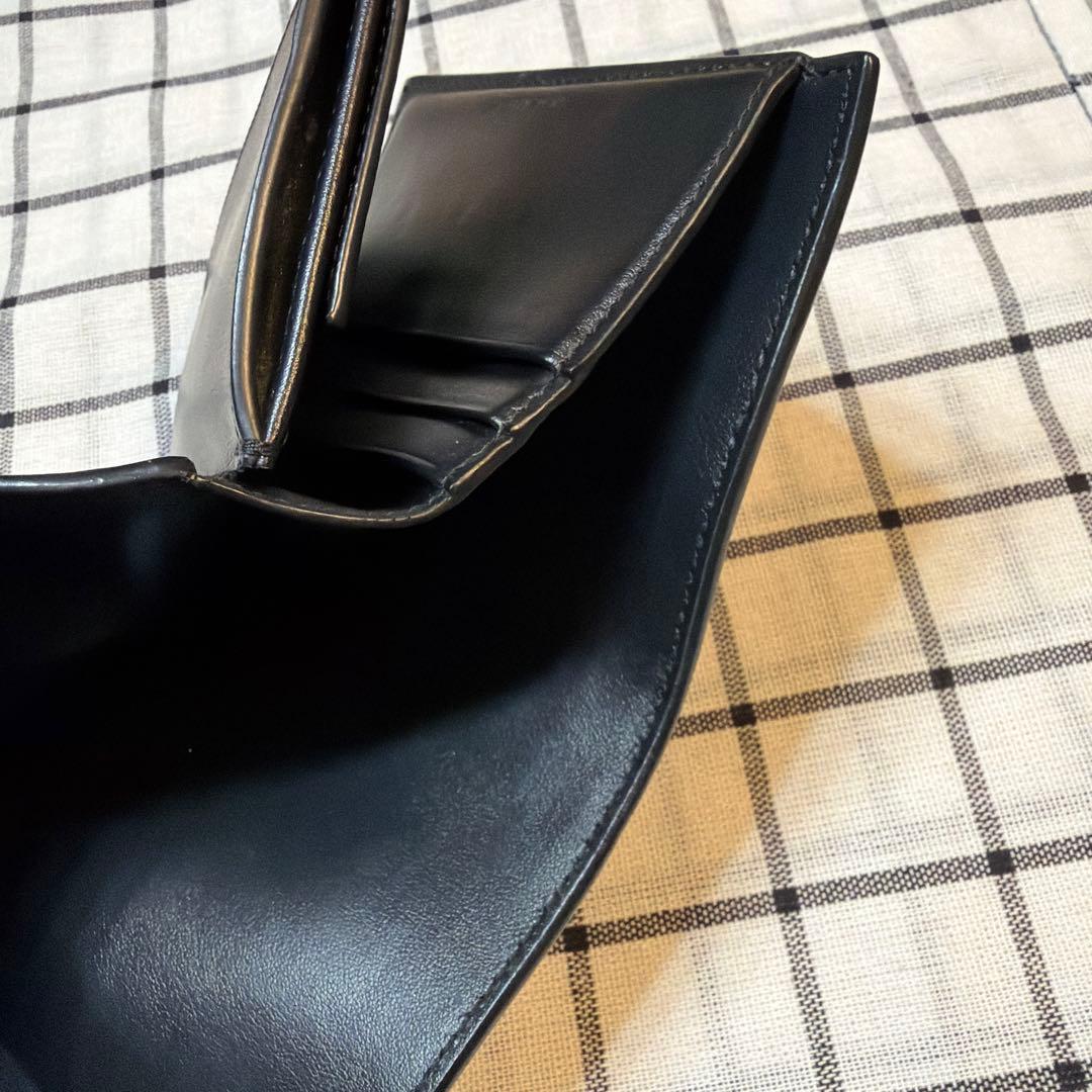 CELINE ブラックレザー 三つ折り財布