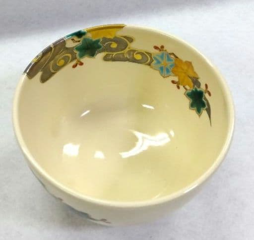 茶道具 茶碗 仁清写 青楓 流水 平安 御室窯 新品 京焼