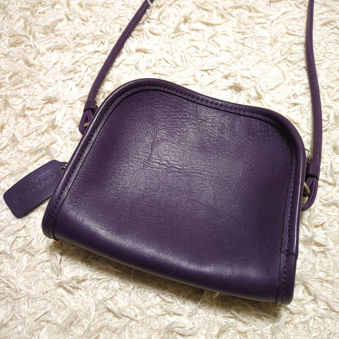 オールドコーチ パープル レア色 ミニショルダーバッグ