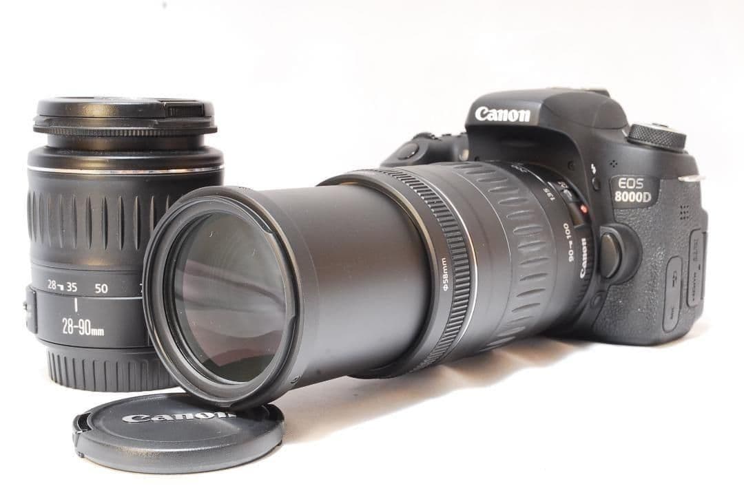 高画質✨美品✨Canon EOS 8000D✨超望遠ダブルレンズ✨Wi-Fi接続